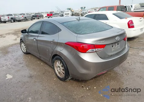 2013 Hyundai Elantra Limited from USA, damaged, VIN 5NPDH4AE8DH394223